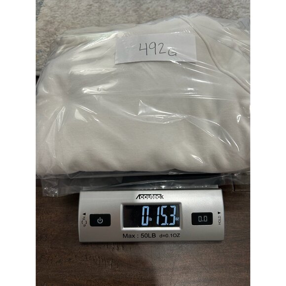 Speedo White Hooded Zip-Up Swim Cover-Up With Pockets Sz M - Picture 9 of 9